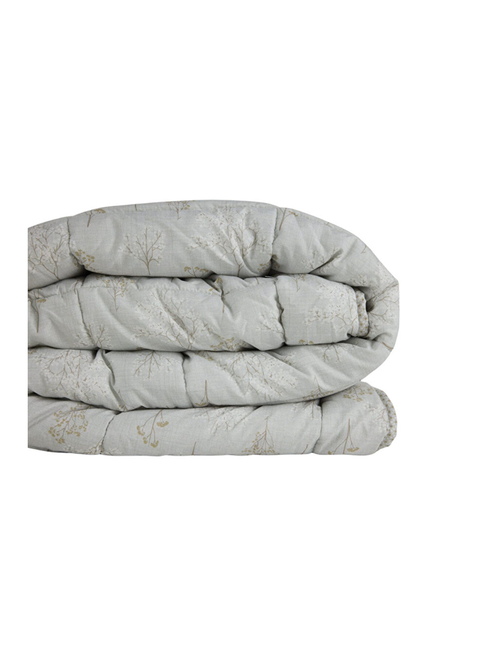 Ekru Kullanımı Kolay Tek Kişilik Yorgan 155x215 cm Krem - Dormio Bloom Serisi-3
