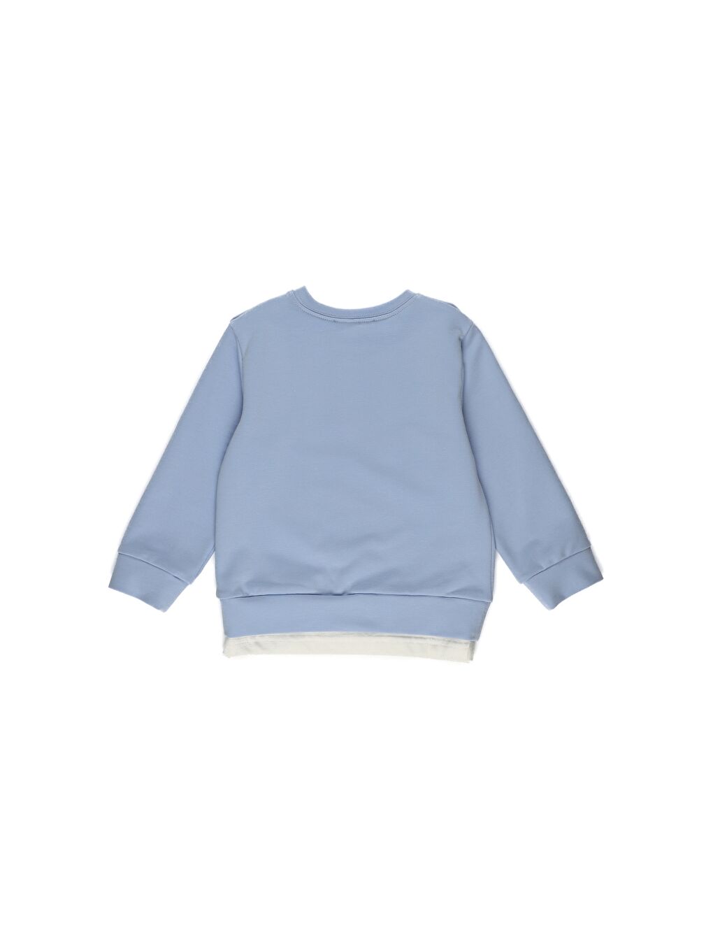 Mavi Erkek Çocuk Bisiklet Yaka Uzun Kollu Tişört-1