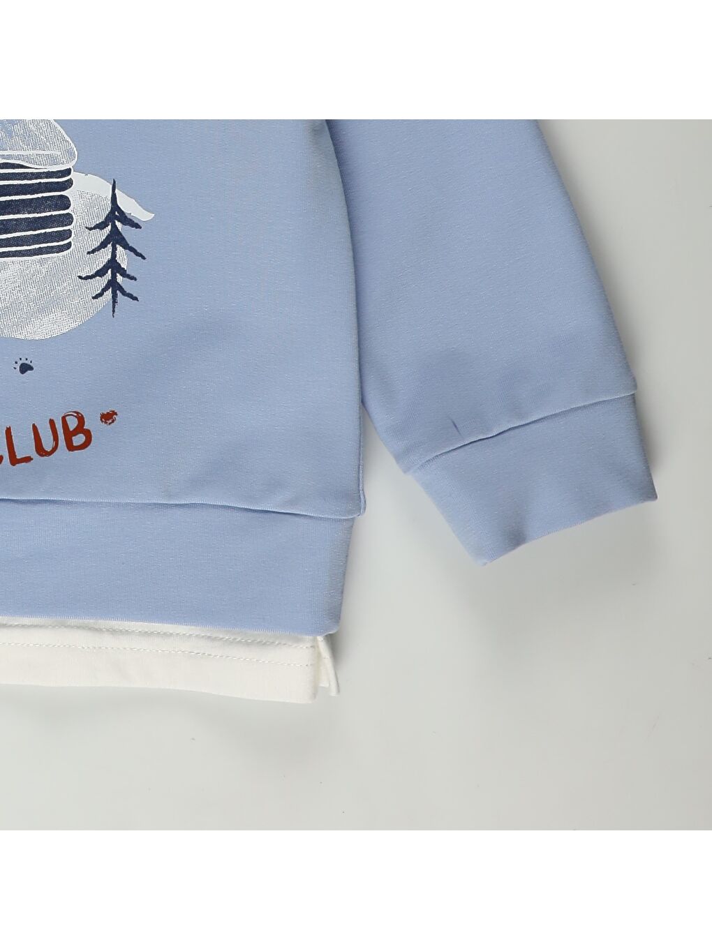 Mavi Erkek Çocuk Bisiklet Yaka Uzun Kollu Tişört-2