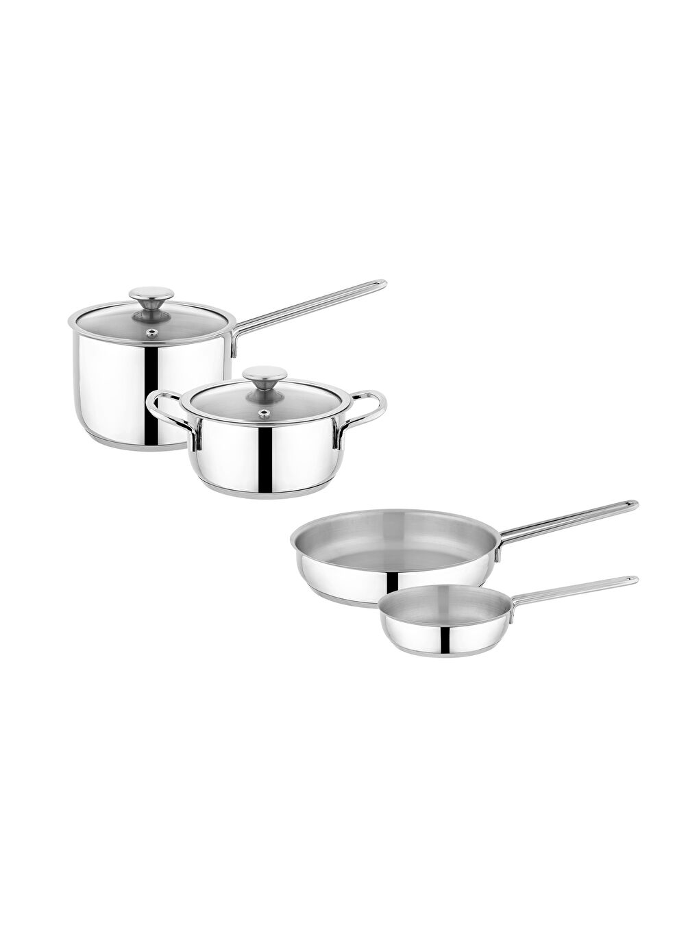 Gri Steel Storm Çelik Sahan Seti 6 Parça-Inox-4