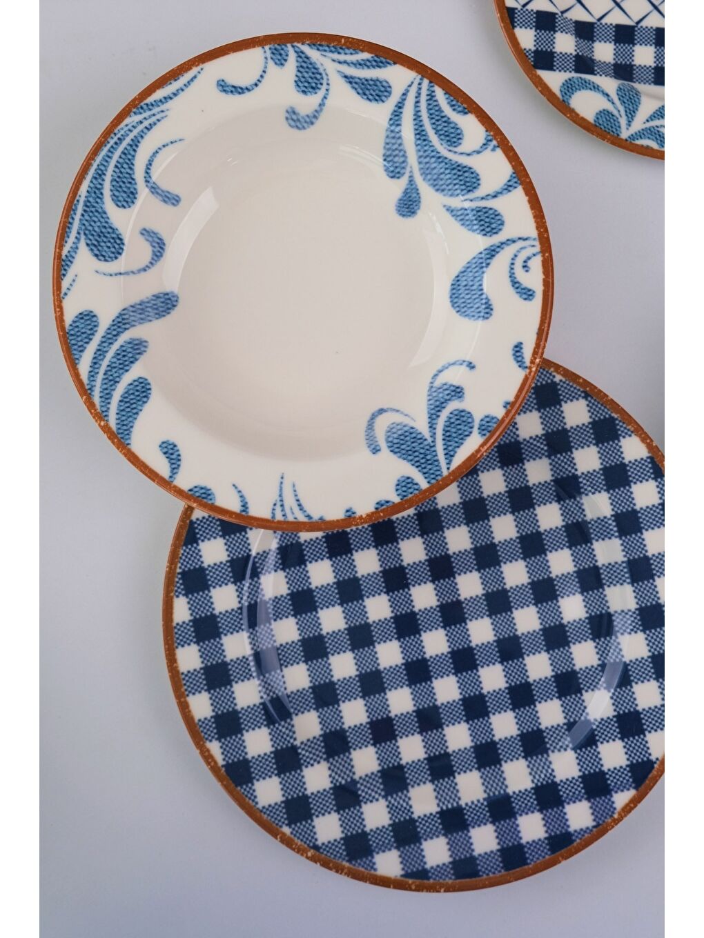 Karışık Porselen Lindy Yemek Takımı 6 Kişilik 24 Parça BNS24YKPRS1216-2