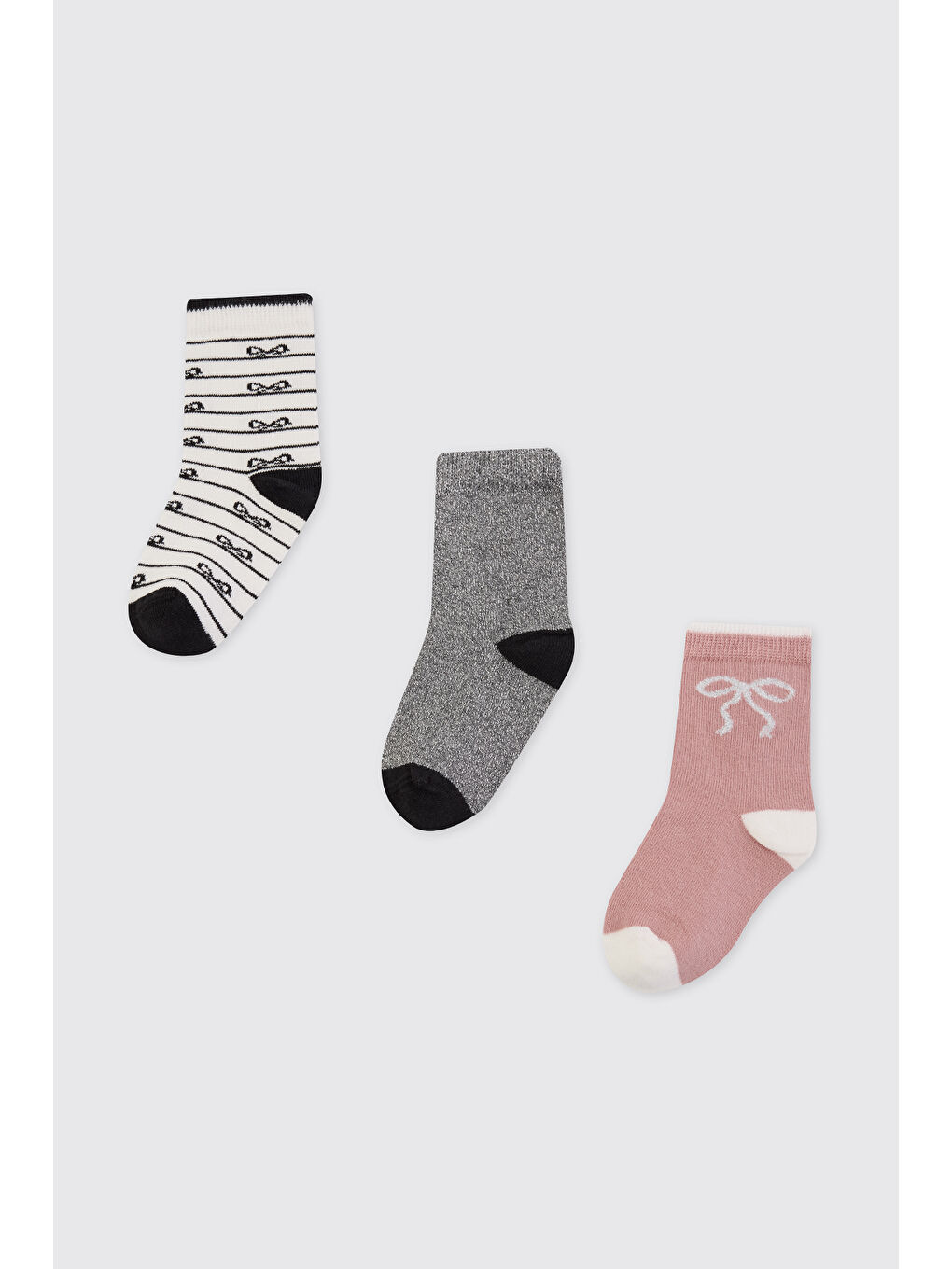 Karışık Kız Çocuk 3'lü Soket Çorap