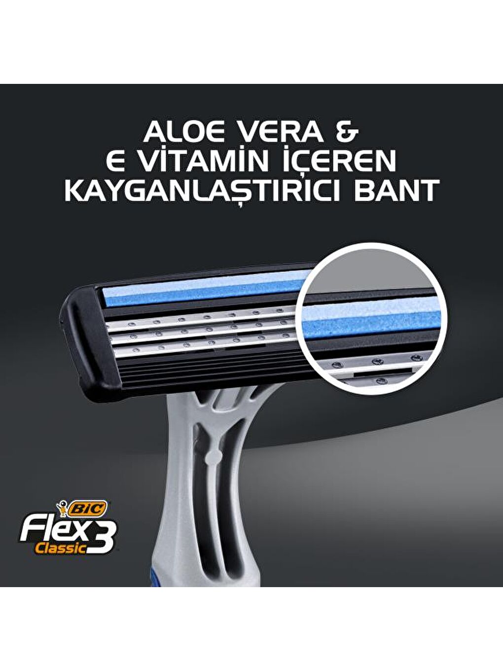 Bic Renksiz Flex 3 Tıraş Bıçağı 4+2'li Blister - 5