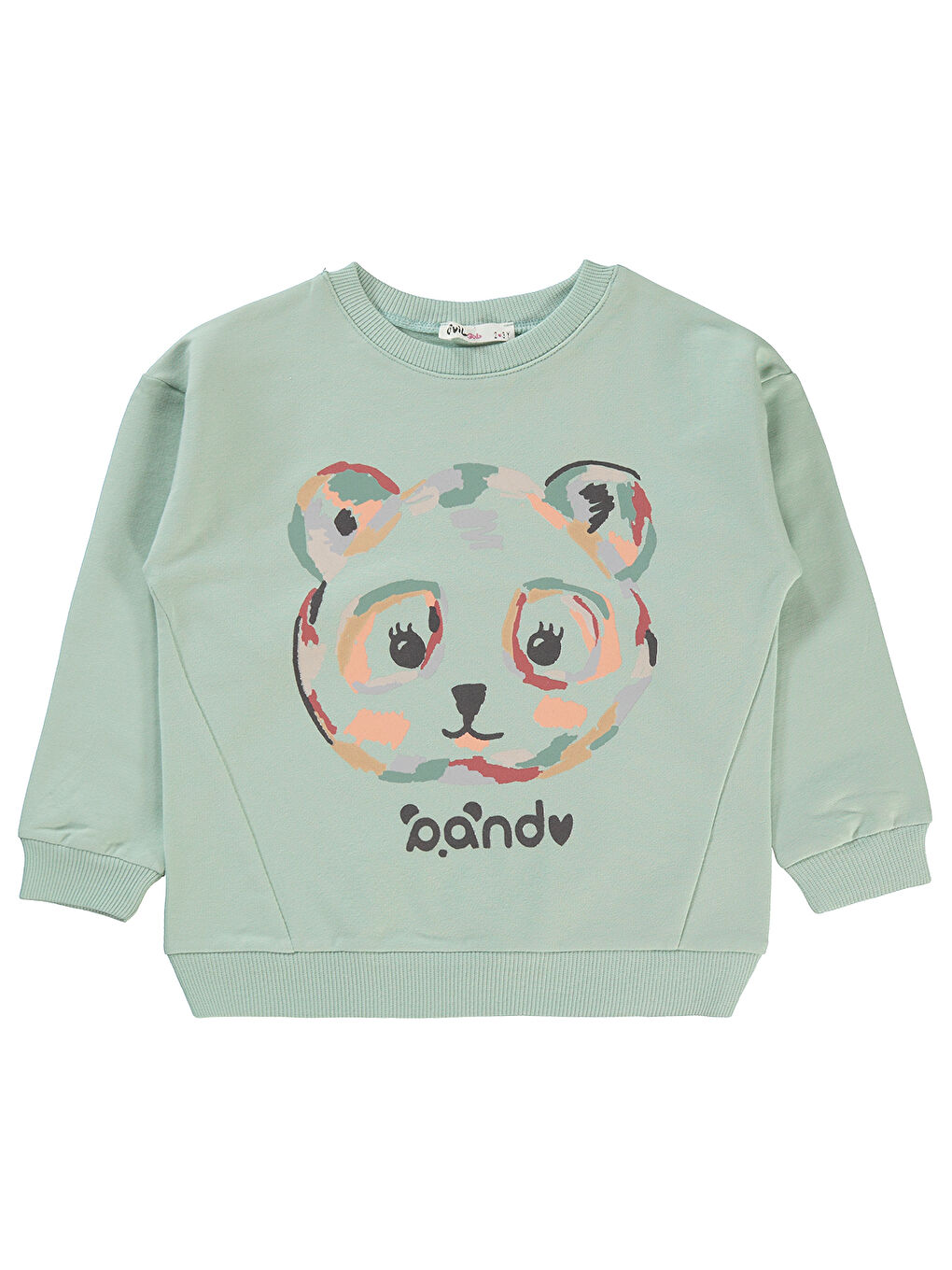 Civil Nane Yeşili Girls Kız Çocuk Sweatshirt 2-5 Yaş Taze Nane