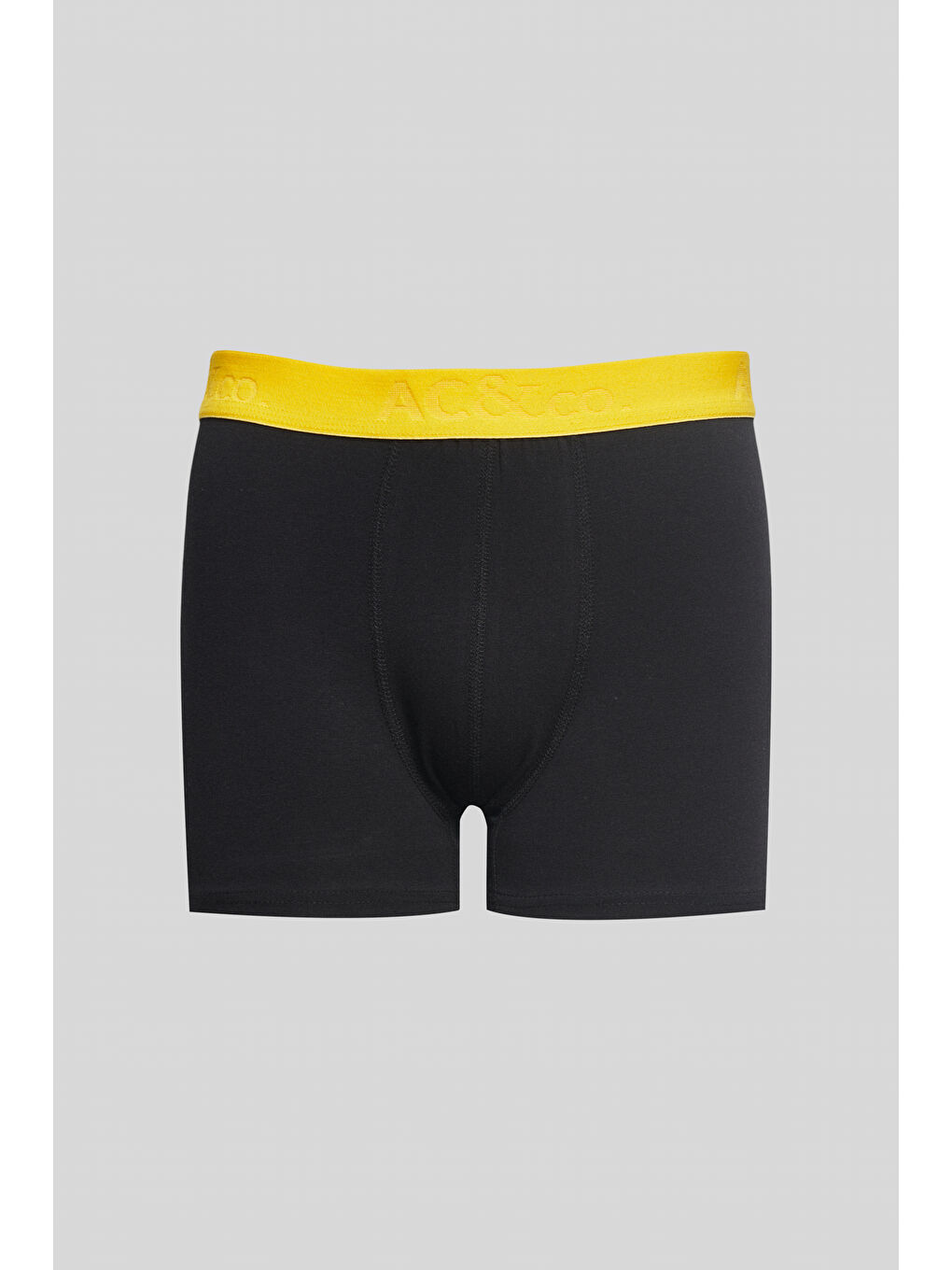 Erkek Siyah-Sarı 3'lü Boxer Paketi-3