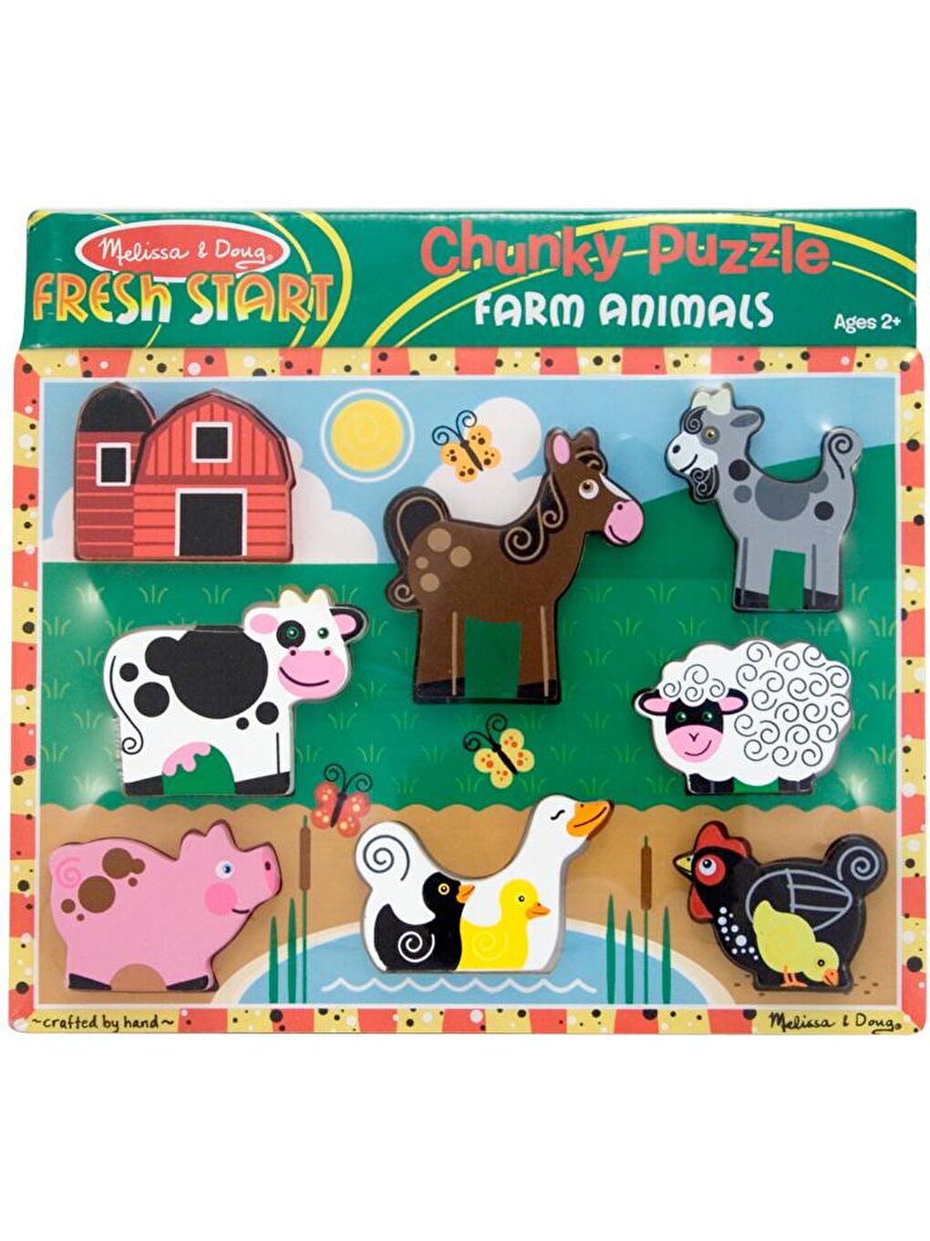 Melissa and Doug Karışık Ahşap Tombul Yapboz - Çiftlik - 4