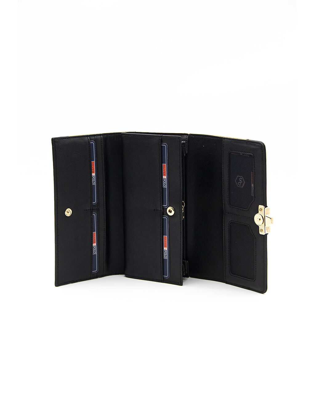 Siyah Kadın Cüzdan & Kartlık 979-38733 BAYAN CÜZDAN M46 PUDRA-MAT SİYAH-1