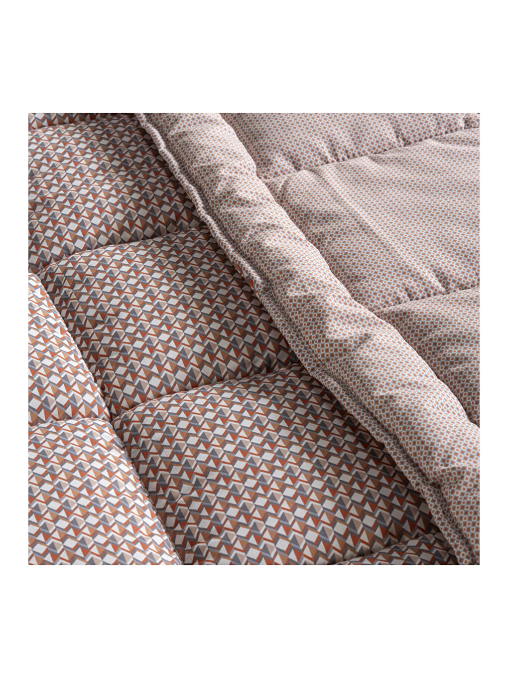 Turuncu Kullanımı Kolay Tek Kişilik Yorgan 155x215 cm Orange - Dormio Trigo Serisi-1