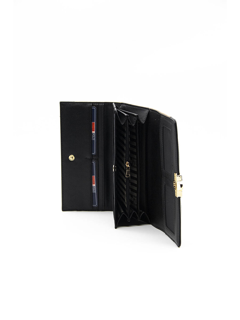 Siyah Kadın Cüzdan & Kartlık 979-38733 BAYAN CÜZDAN M46 PUDRA-MAT SİYAH-2