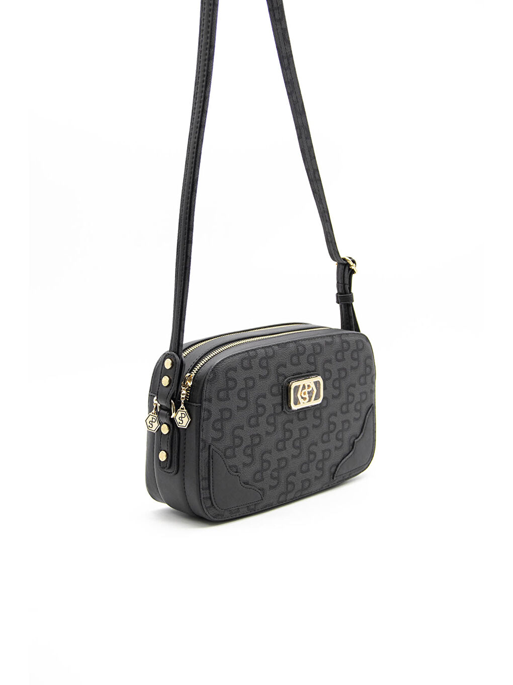 Siyah Kadın Çapraz Çanta 1086-41463 ÇAPRAZ BAYAN ÇANTASI M169 SİYAH-NOVA SİYAH-1