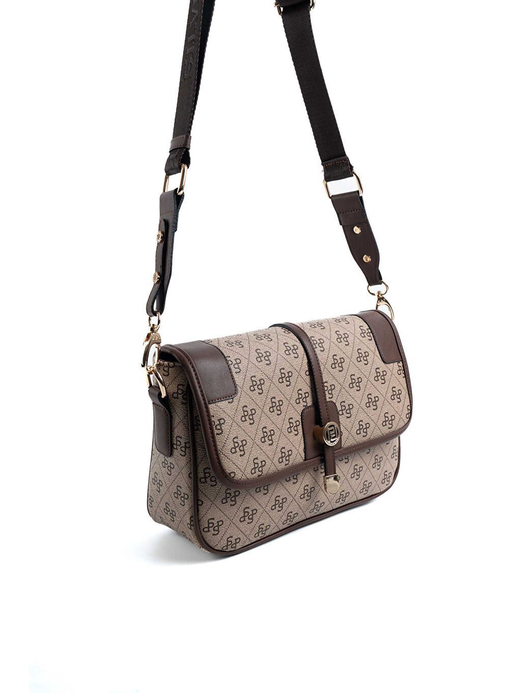 Bej Kadın SP1182-M178 SILVER POLO Çapraz Çanta Koyubej-Kahve-1