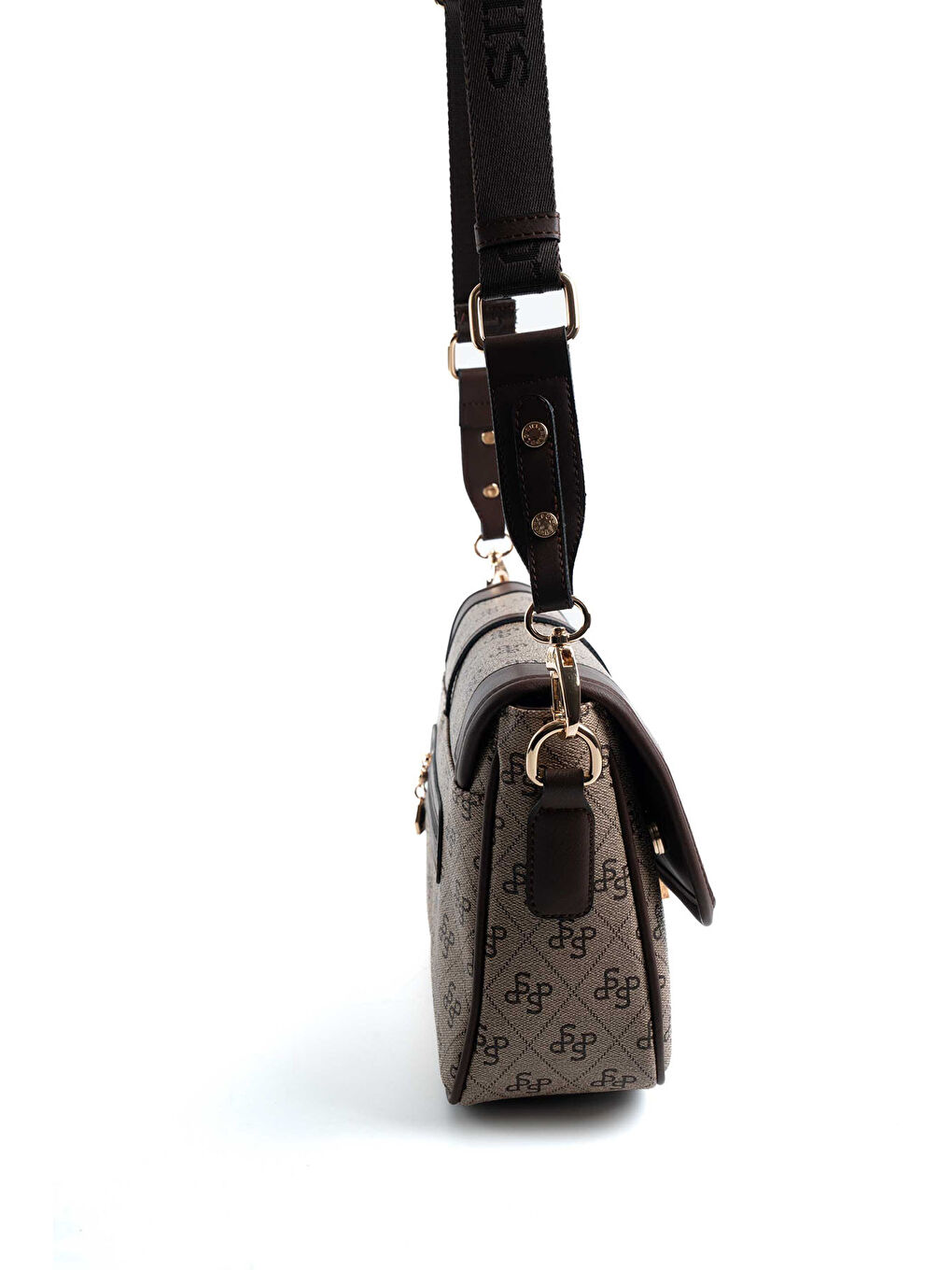 Bej Kadın SP1182-M178 SILVER POLO Çapraz Çanta Koyubej-Kahve-2