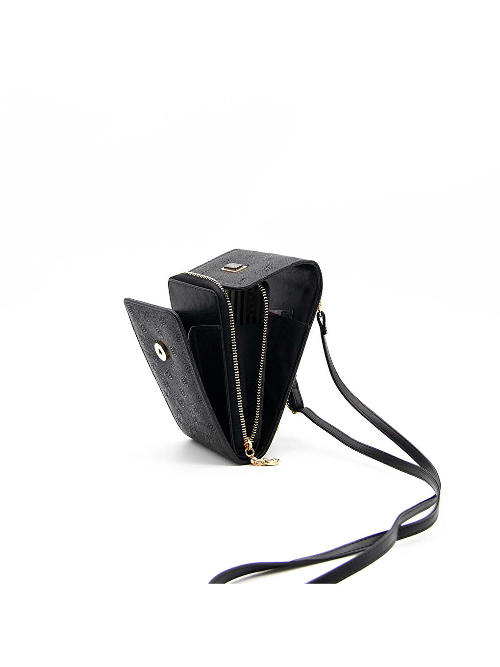 Siyah Kadın Cüzdan & Kartlık 889-38193 SILVER POLO CÜZDAN M46 SİYAH-MAT SİYAH-3