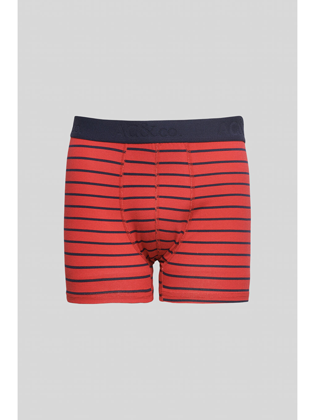 Erkek Lacivert-Kırmızı 3'lü Boxer Paketi-1