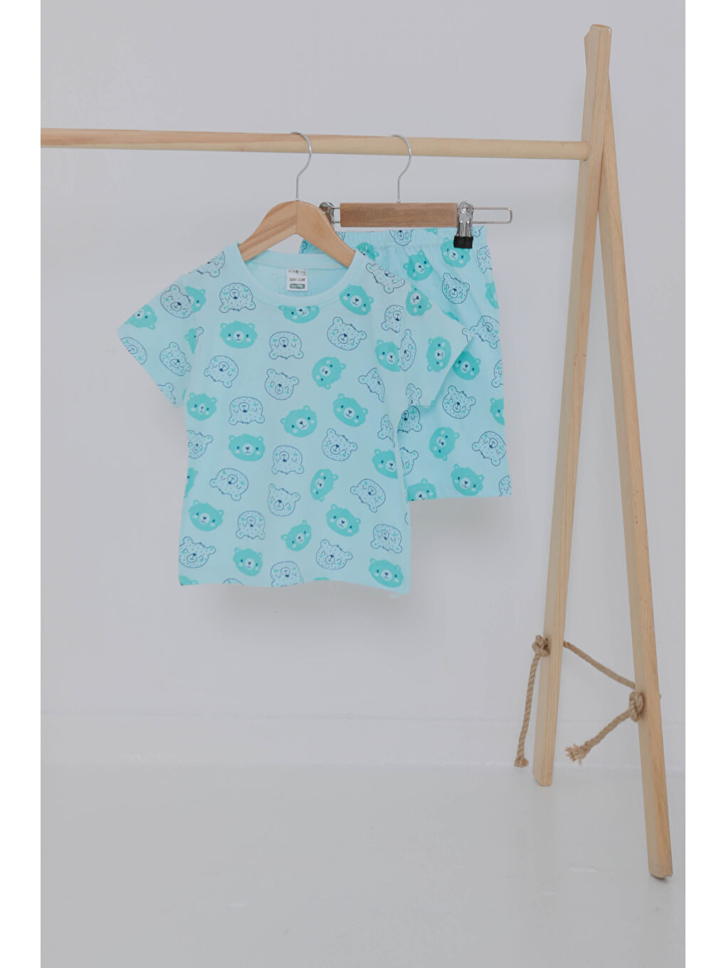 Yeşil Erkek Çocuk Mint Desenli İkili Takım - 27060