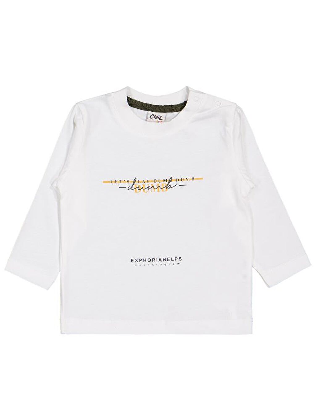 Haki Baby Kapüşonlu 6-18 Ay Takım-1