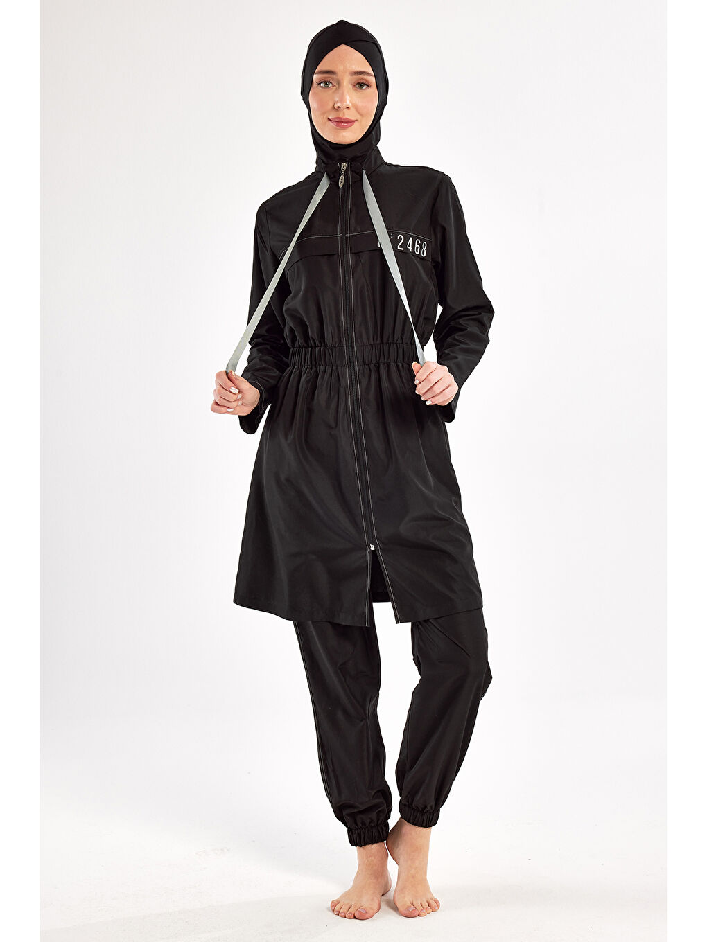 Tam Kapalı Tesettür Mayo 1503 Siyah04-4