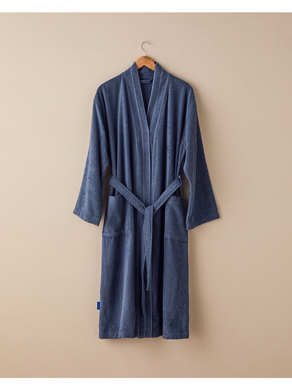 Soft Pamuklu Bornoz Antrasit