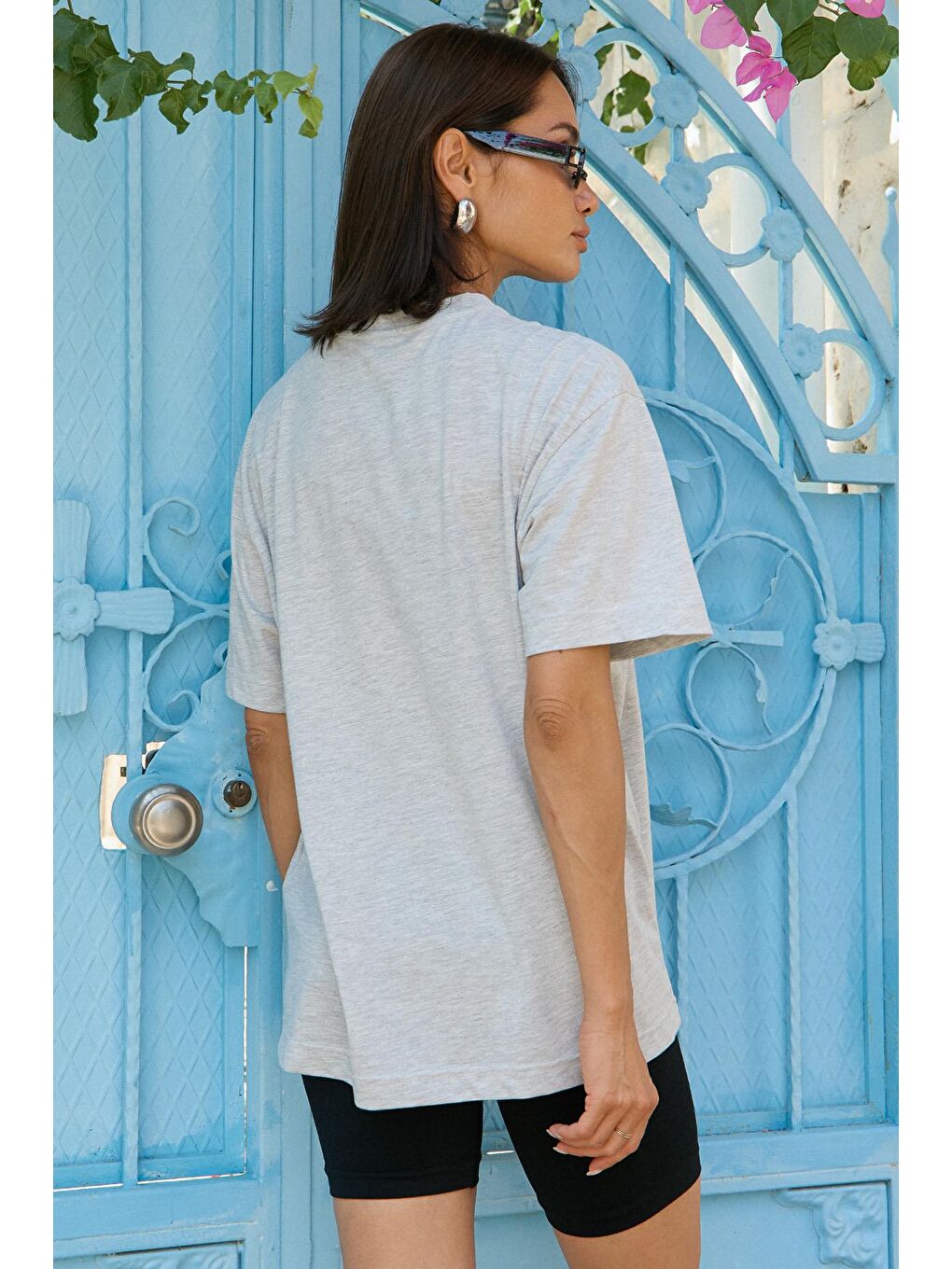 Gri Üst Giyim, T-shirt, Aura-3