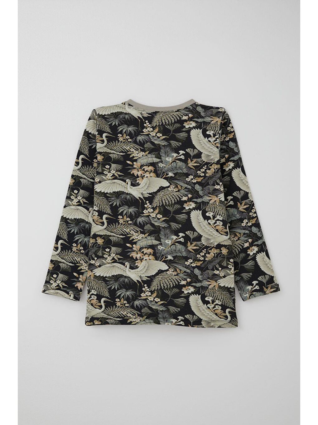 Kız Çocuk Pijama Takımı Orman Temalı Leylek Desenli Karışık Renk (4-8 Yaş)-3