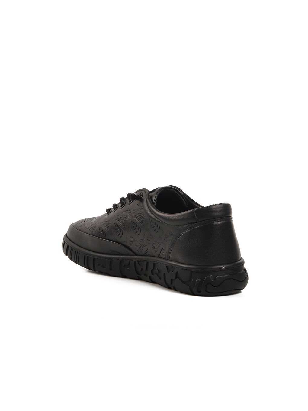 Siyah Hakiki Deri Kadın Casual Ayakkabı 1049 Z-3