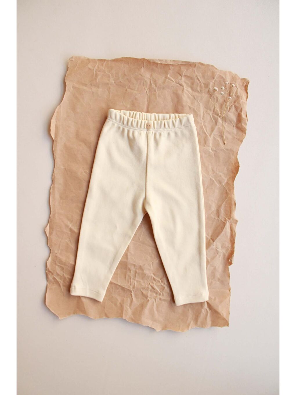 Sarı Tereyağ Penye Tayt