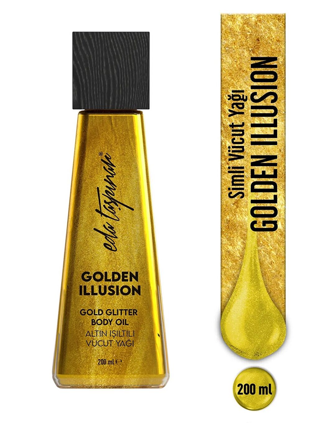 Simli Vücut Yağı Golden Illusion - 200 ml (EGX91)