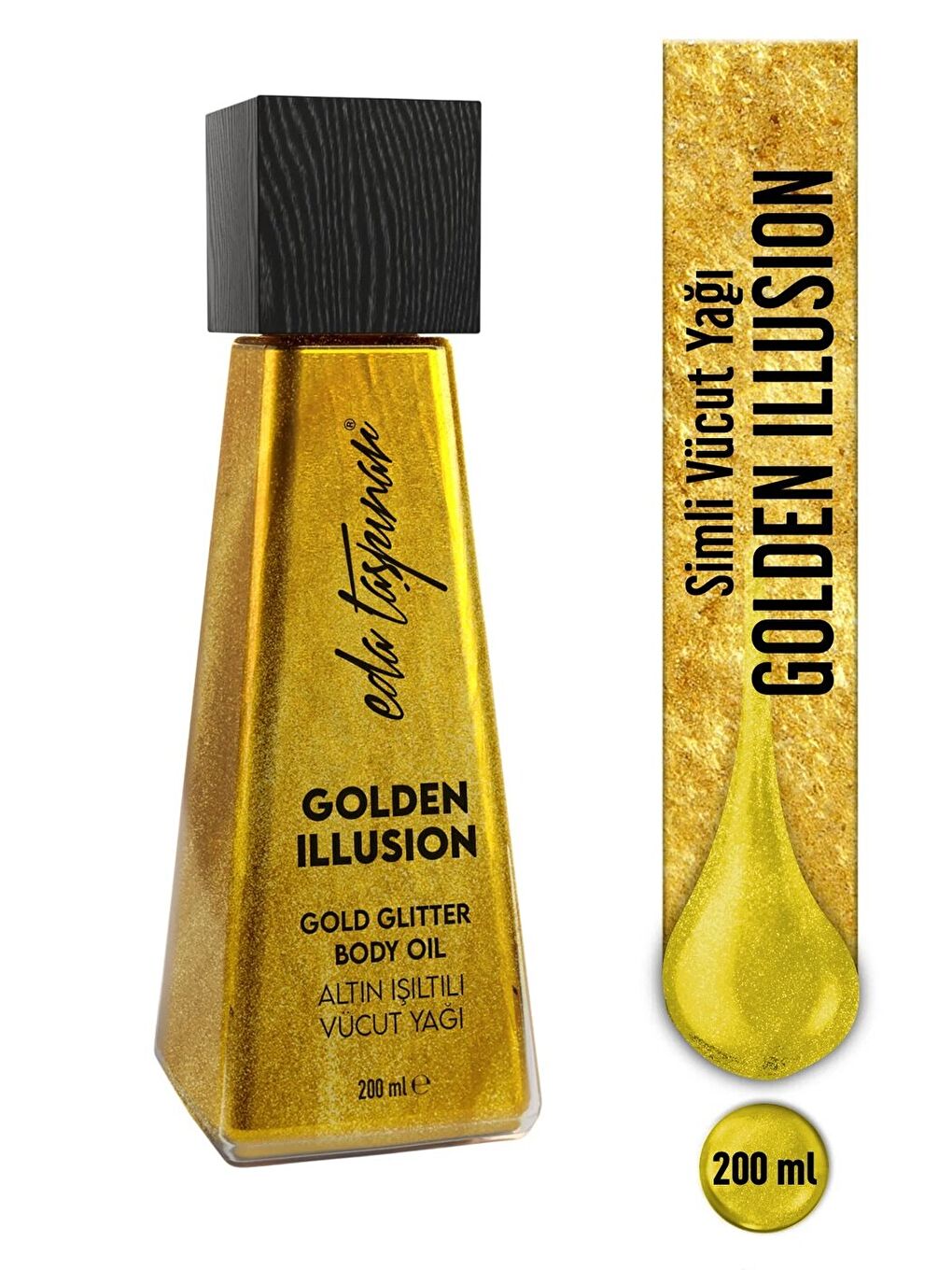 Simli Vücut Yağı Golden Illusion - 200 ml (EGX91)-1