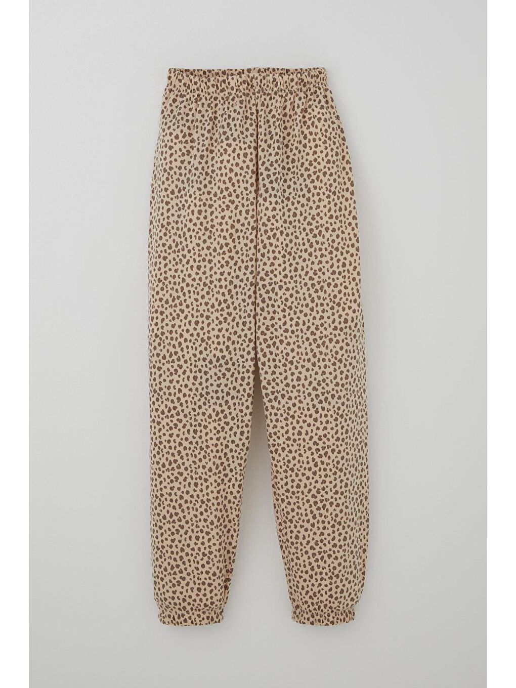 Kız Çocuk Pijama Takımı Leopar Desenli Bej (4-7 Yaş)-2