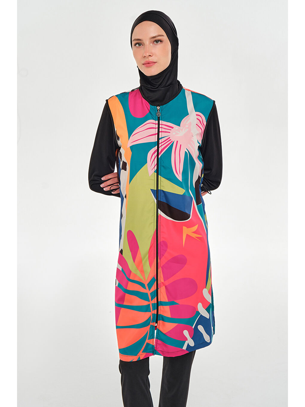 Tam Kapalı Tesettür Mayo 3307 Siyah-4