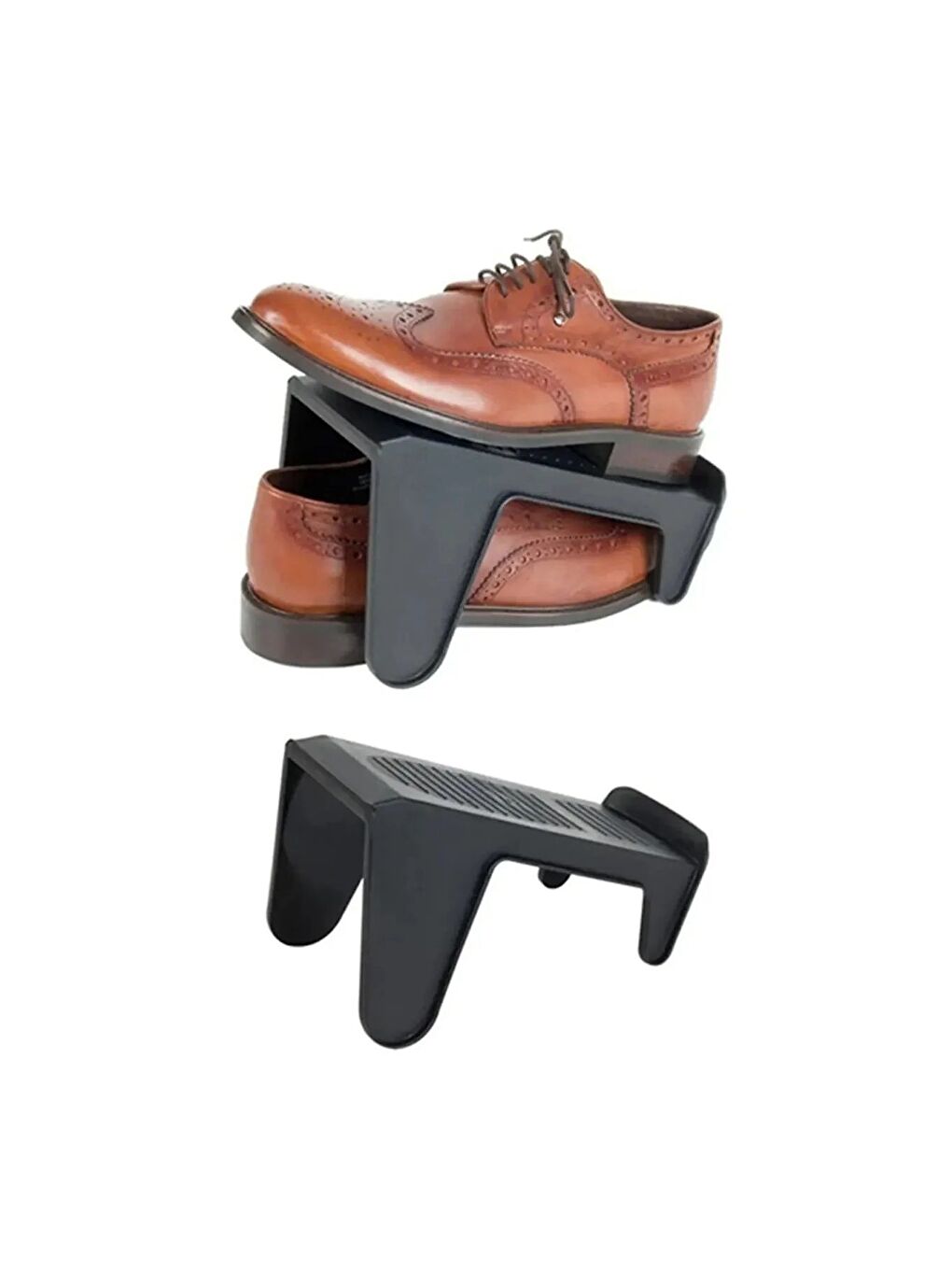 Siyah 20 Adet Tekli Ayakkabı Düzenleyici Rampa-3