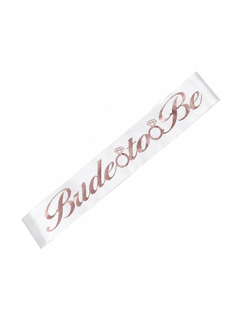 Bride To Be Kuşak Gümüş Detaylı Bekarlığa Veda Parti Süsü Beyaz