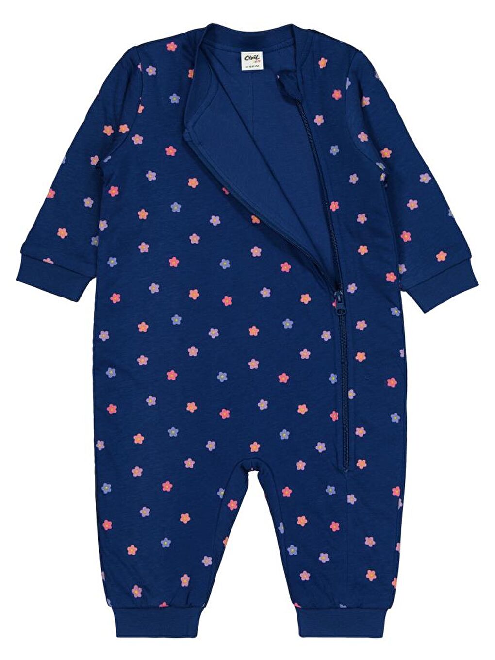 İndigo Baby Renkli Çiçekler Empirme 30 Gr Uyku Tulumu-2