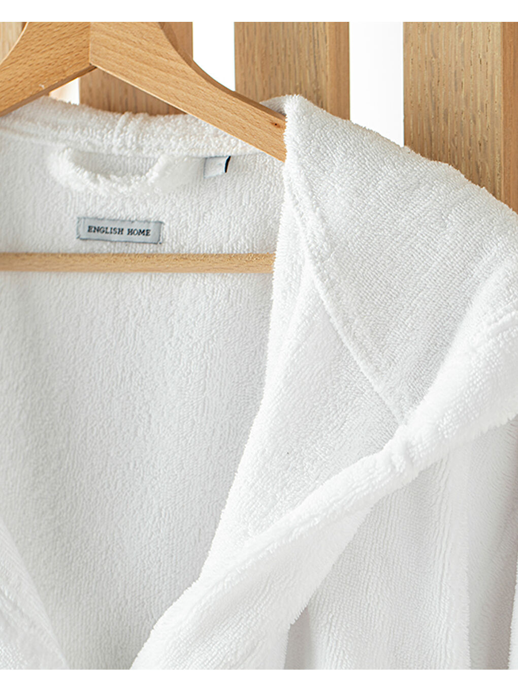 Softy Triga  100 Pamuklu Kapüşonlu Bornoz Beyaz-2