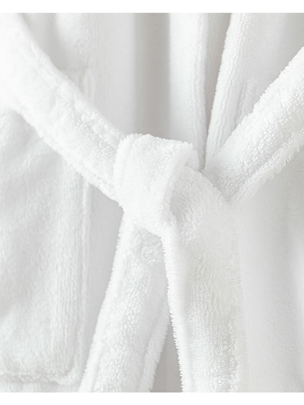 Softy Triga  100 Pamuklu Kapüşonlu Bornoz Beyaz-3