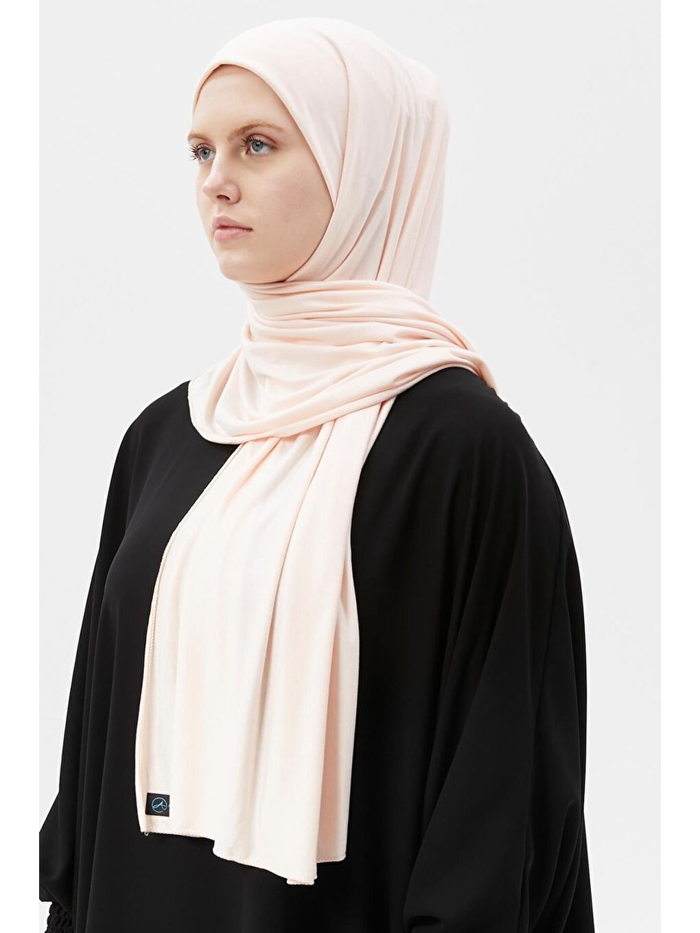Pembe Tesettür Düz Penye Şal-1
