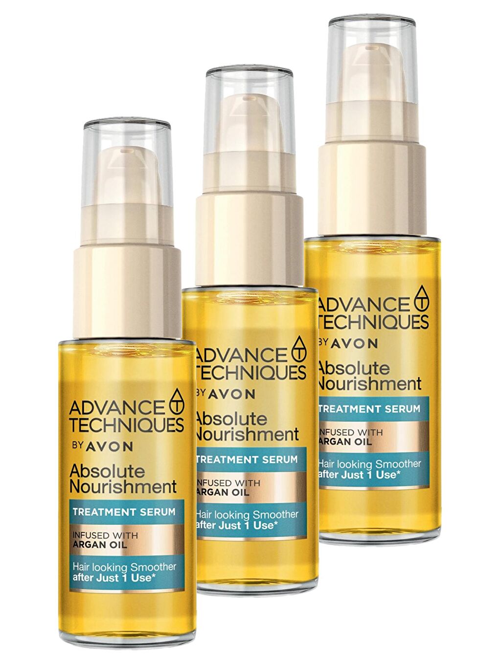 AVON Renksiz Advance Techniques Argan Yağı Içeren Besleyici Saç Serumu 30 Ml. Üçlü Set