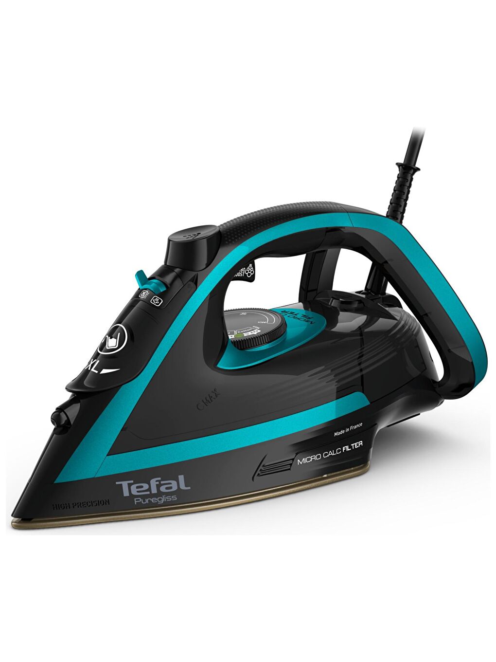 Tefal Renksiz FV8066 Puregliss 3000 W Siyah Buharlı Ütü