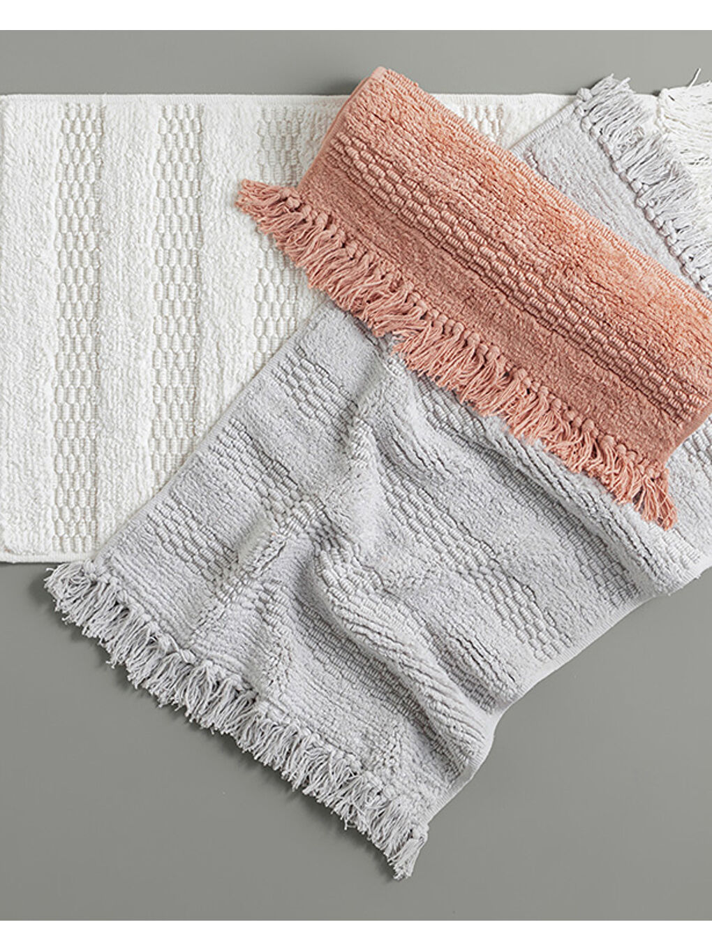 Ava Pamuklu Banyo Paspası Ekru-3