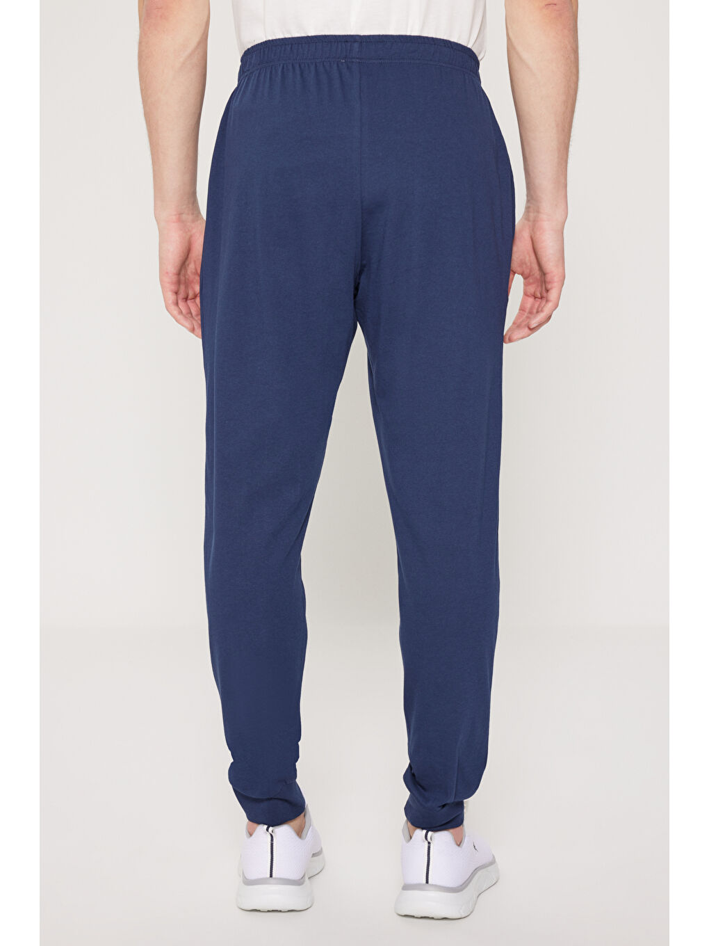 Erkek Ekru Standart Fit Normal Kesim %100 Pamuk Baskılı Bisiklet Yaka Pijama Takımı-1