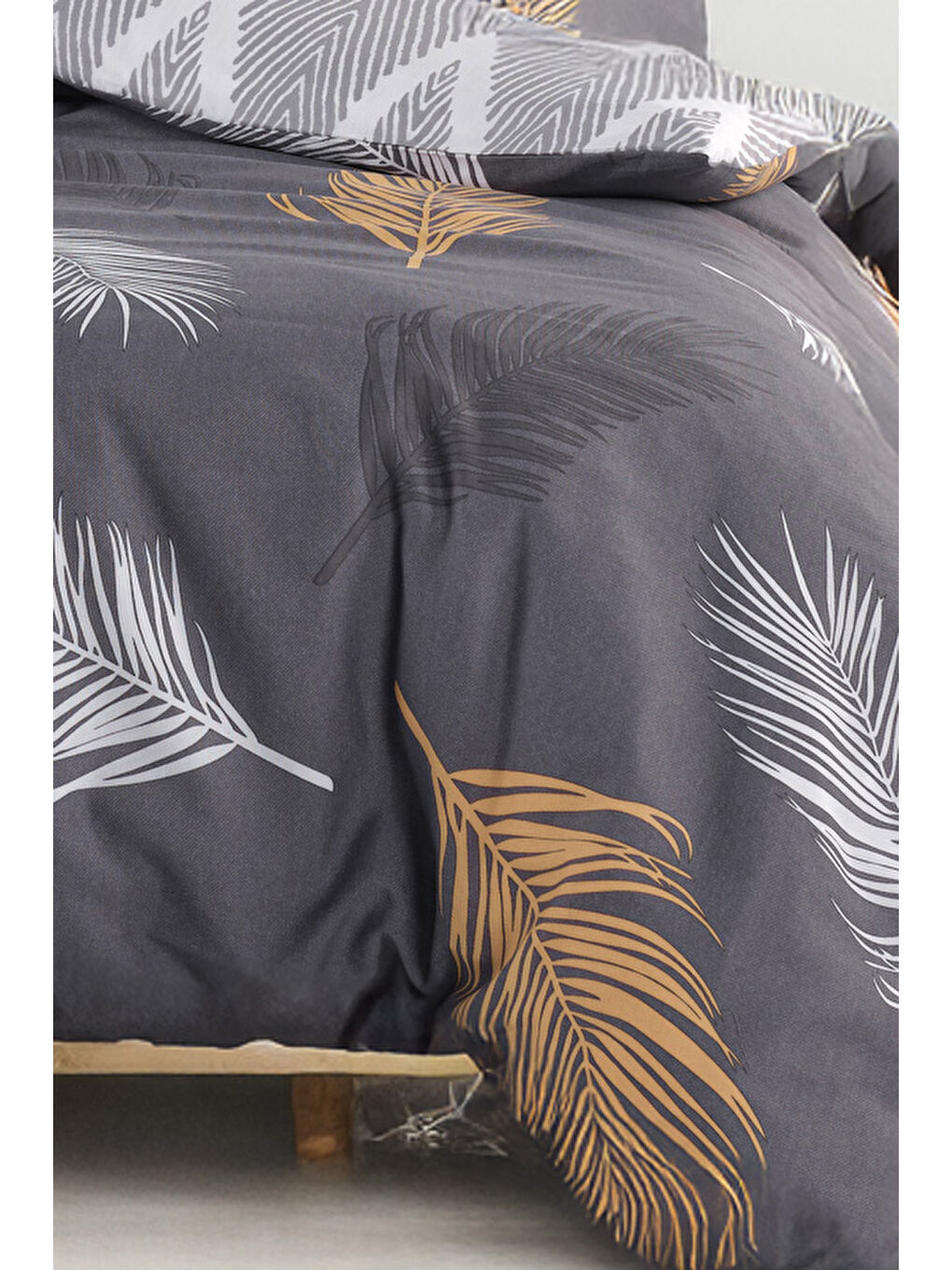 Junior Nevresim Seti Tek Kişilik Olivia Altın-Gri-1