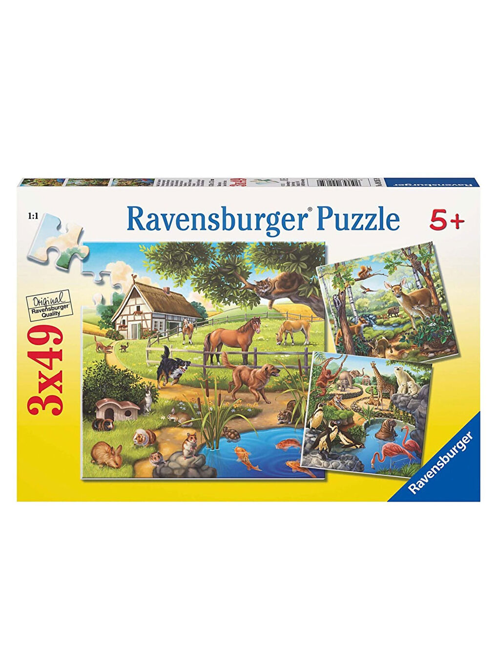 3-49 Parça Puzzle Dağ Hayvanları 092659