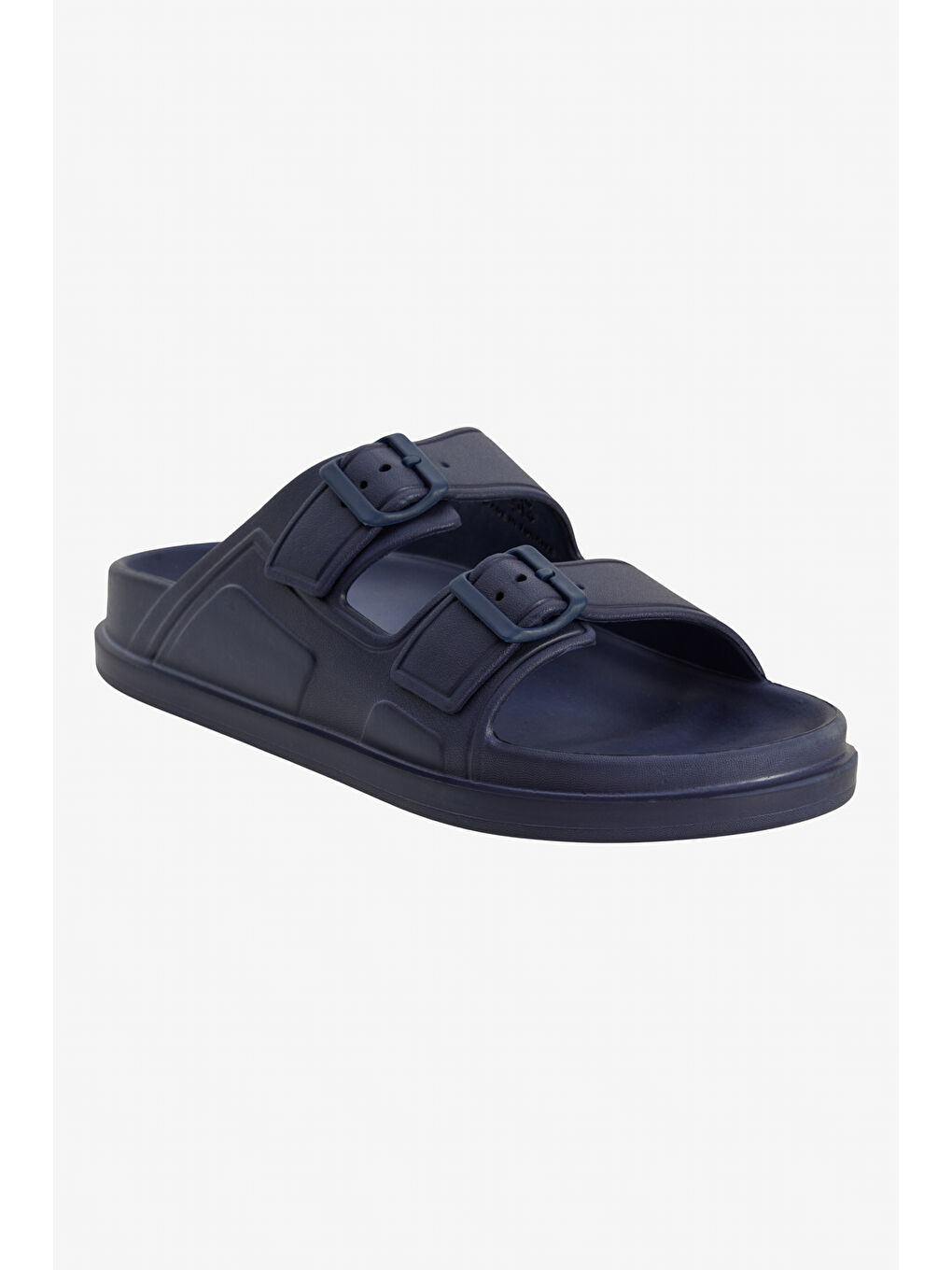 Erkek Lacivert Desensiz Terlik-1