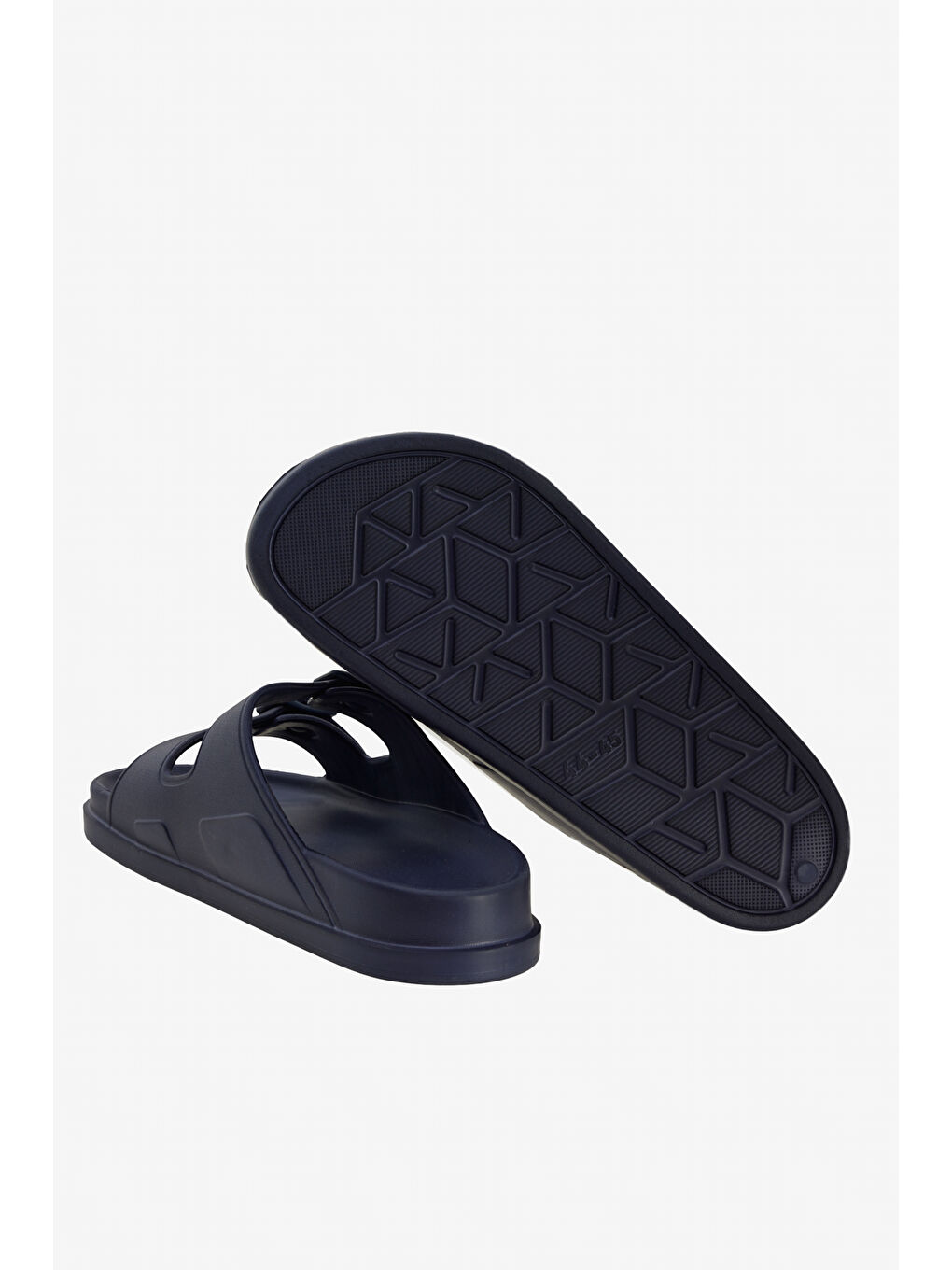 Erkek Lacivert Desensiz Terlik-3