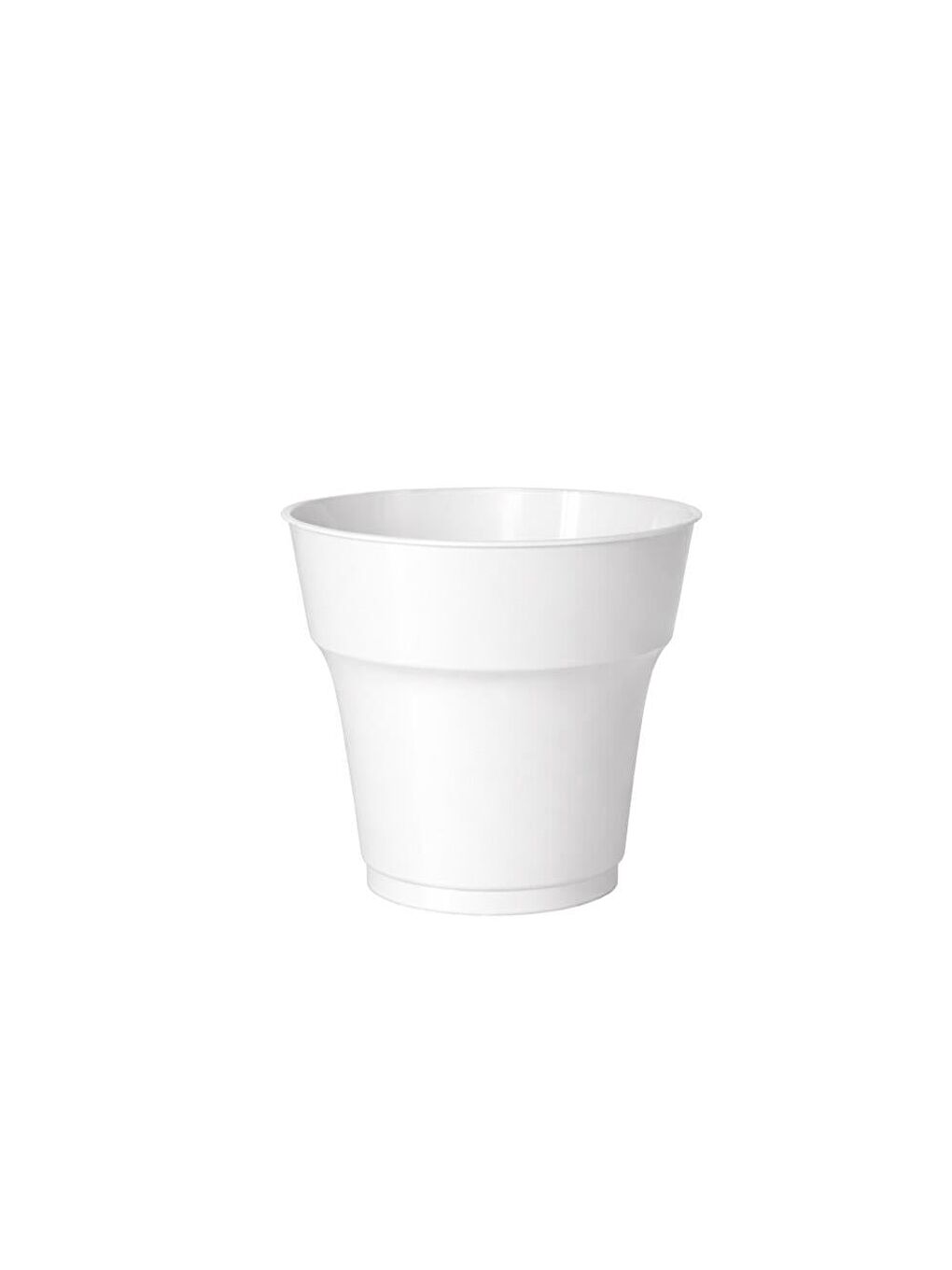 Kristal Plastik Bardak Meşrubat Bardağı Beyaz 25'li-1