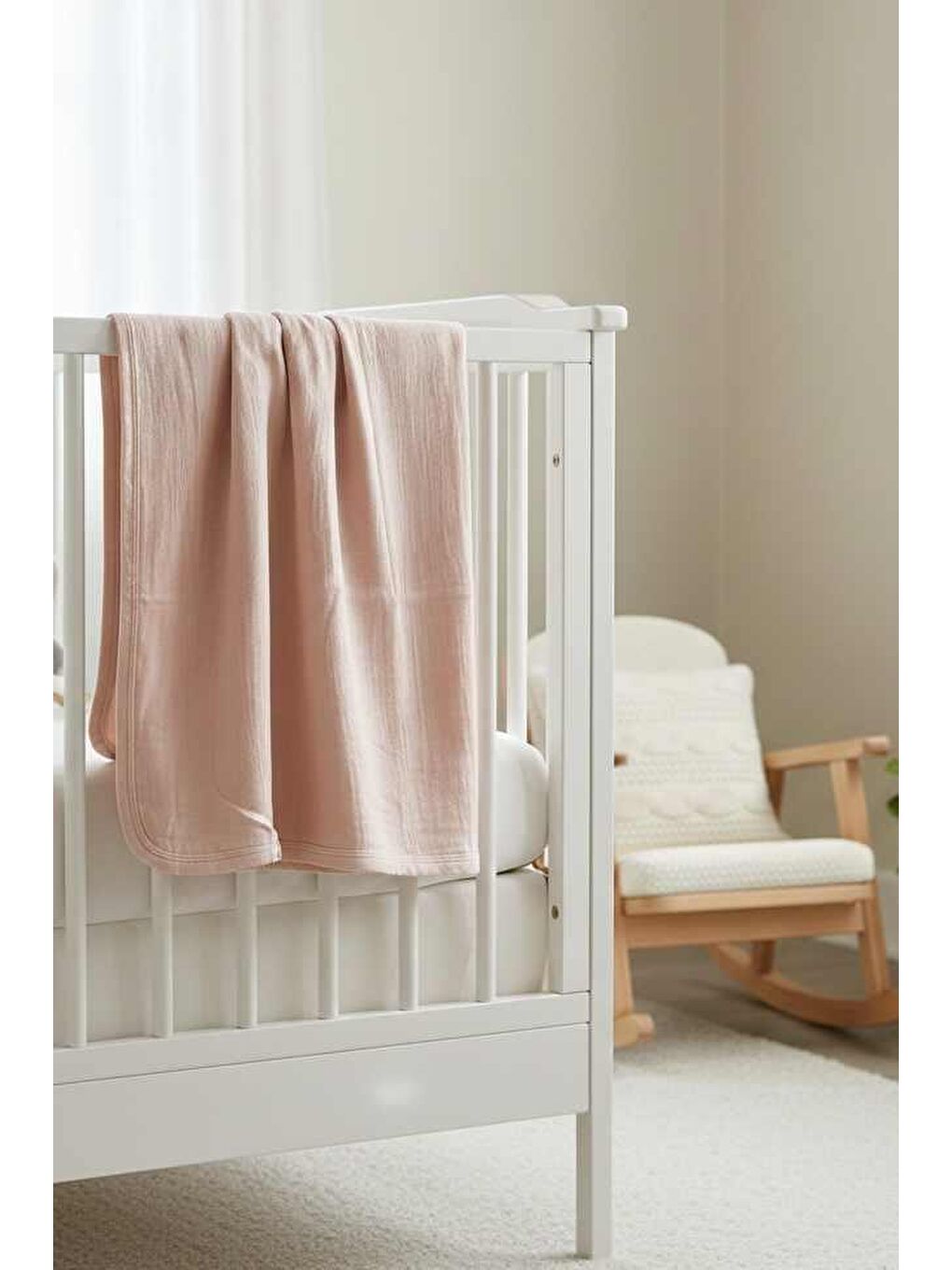 Pembe Müslin Blanket Battaniye