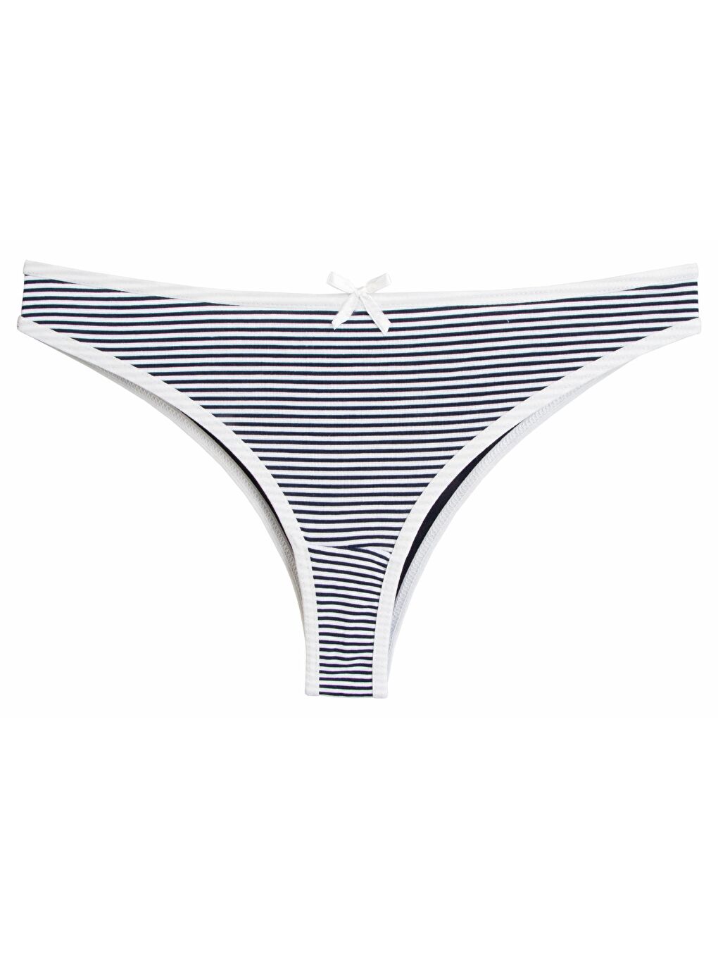 Lacivert Kadın Külot 7 li Paket Likralı Brazillian Baskılı-3