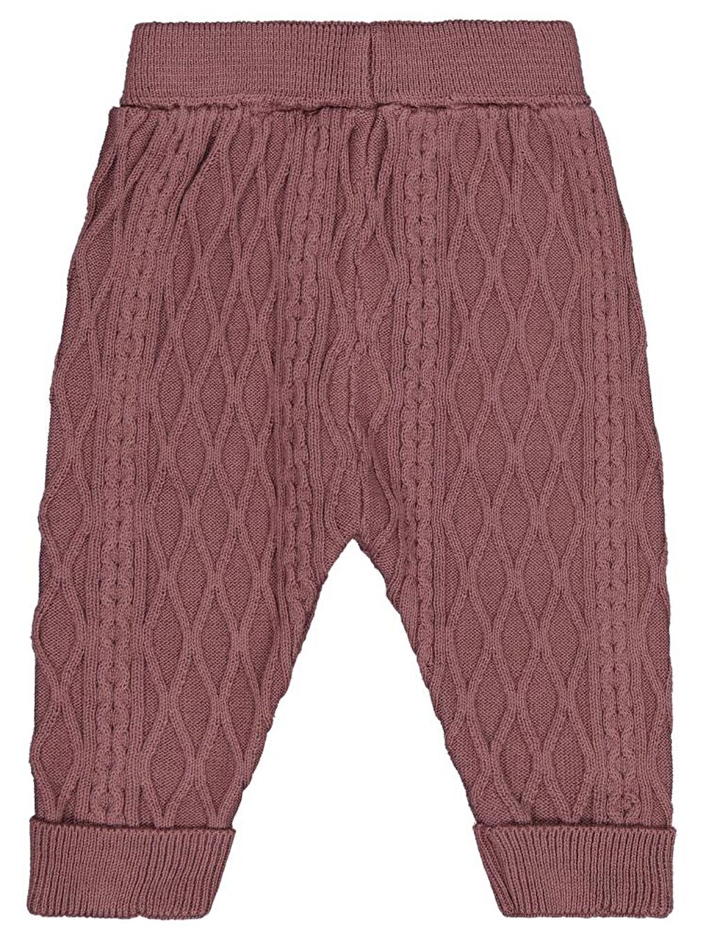 Kahverengi Baby Örgülü Triko 6-18 Ay Eşofman Altı-1