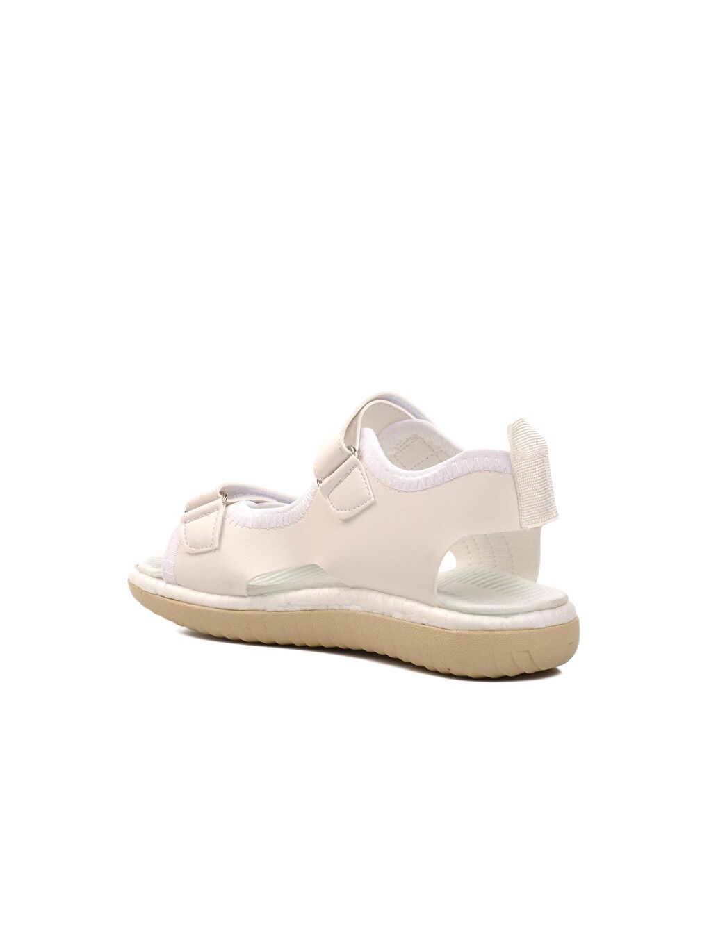 Beyaz Ortopedik Cırtlı Çocuk Sandalet 24-996-F-3