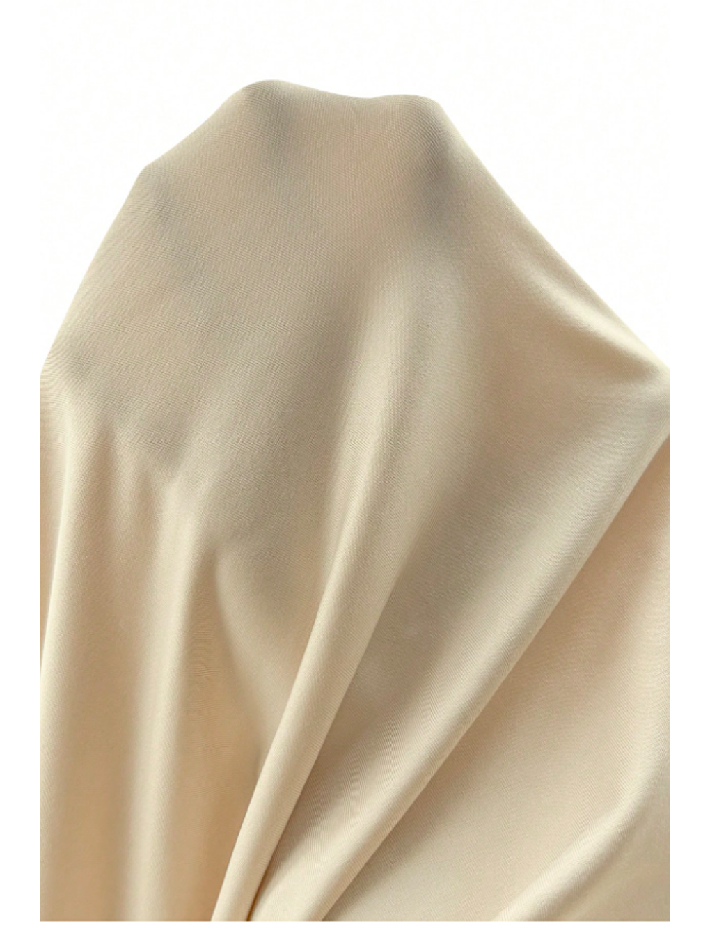 Kadın Bej Madonna Yaka Esnek Fit Bluz - Omuz Açık Vücudu Saran Üst-3